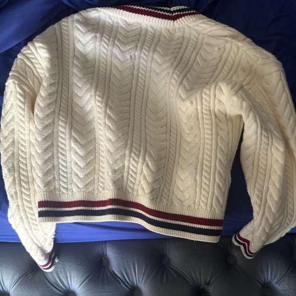 Mango jewel button cricket cardigan in white - S - Picture 12 of 12